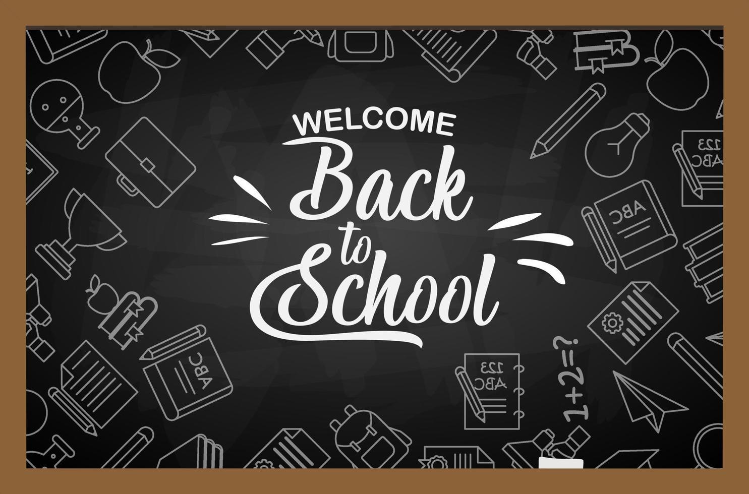 Back to school, vector Eps10 image. Vector illustration.