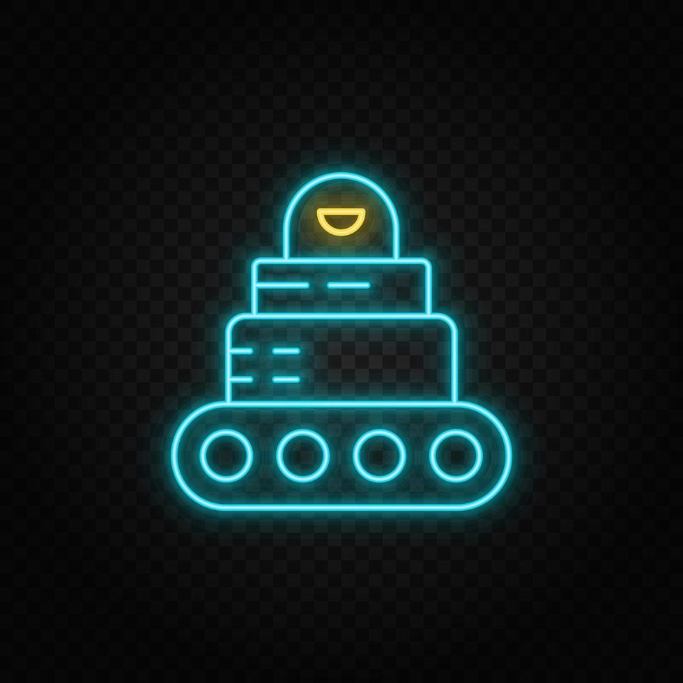 robot, car paper style, icon. Grey color vector background- Paper style vector icon,