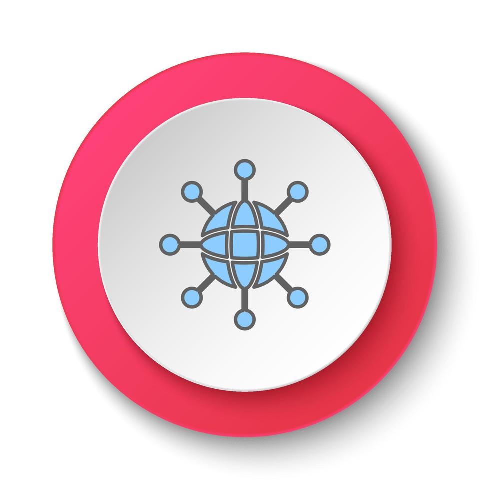 Retina, tech, eye icon - Vector. Artificial intelligence neumorphic style vector icon on white background