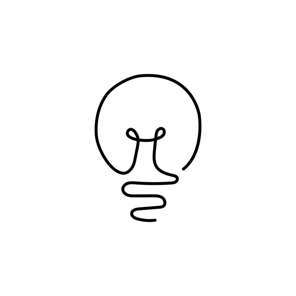one line continuous draw woman with a light bulb, a man with a light bulb, a doctor with a lightbulb painted by hand picture silhouette. Line art. character woman male doctor, hand holding light bulb. vector