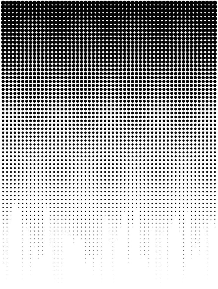 Abstract halftone shapes. Liquid shape with dotted halftones gradient texture, pop art and comic graphic dots vector. Illustration dot gradient, fluid flex wave effect vector