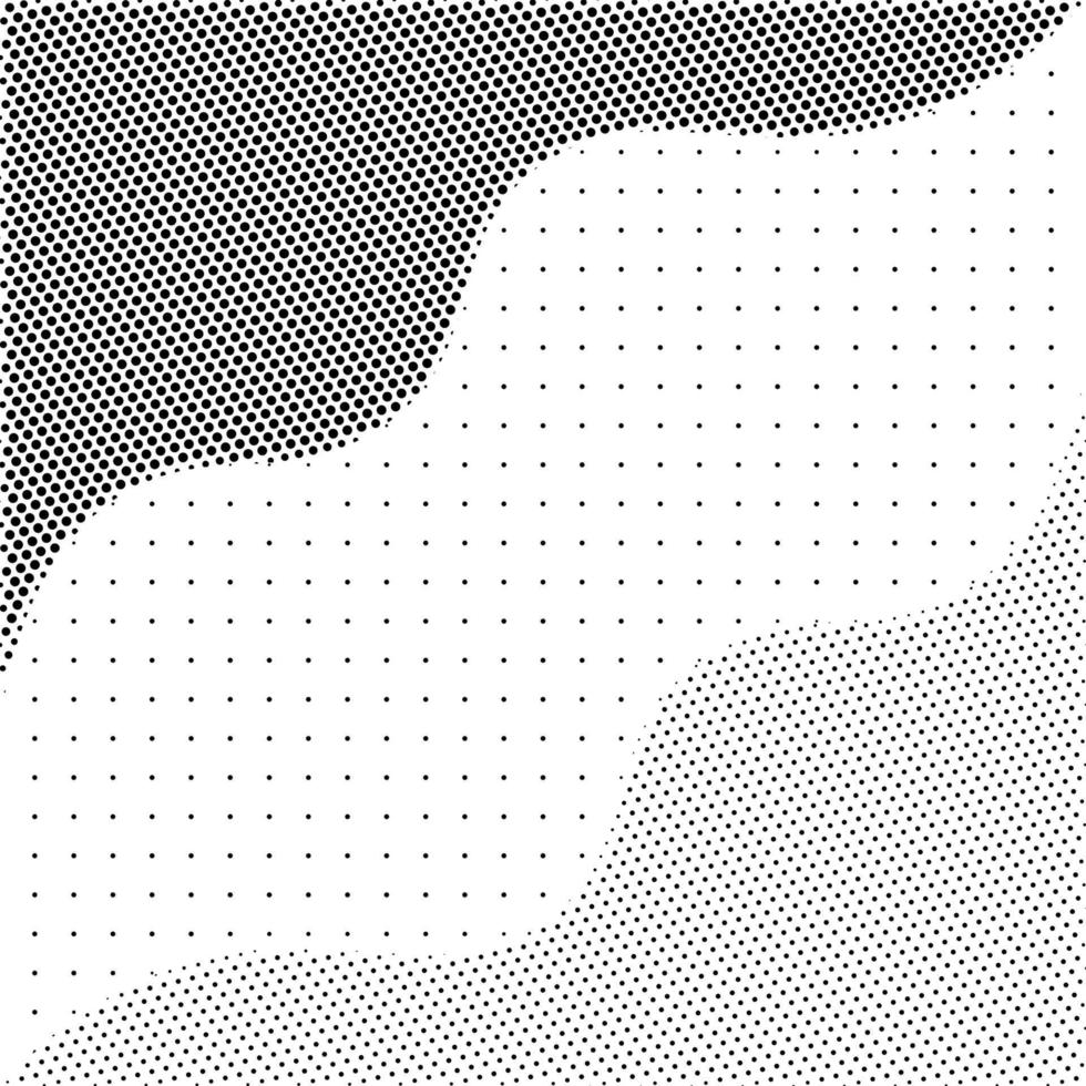 Abstract halftone shapes. Liquid shape with dotted halftones gradient texture, pop art and comic graphic dots vector. Illustration dot gradient, fluid flex wave effect vector