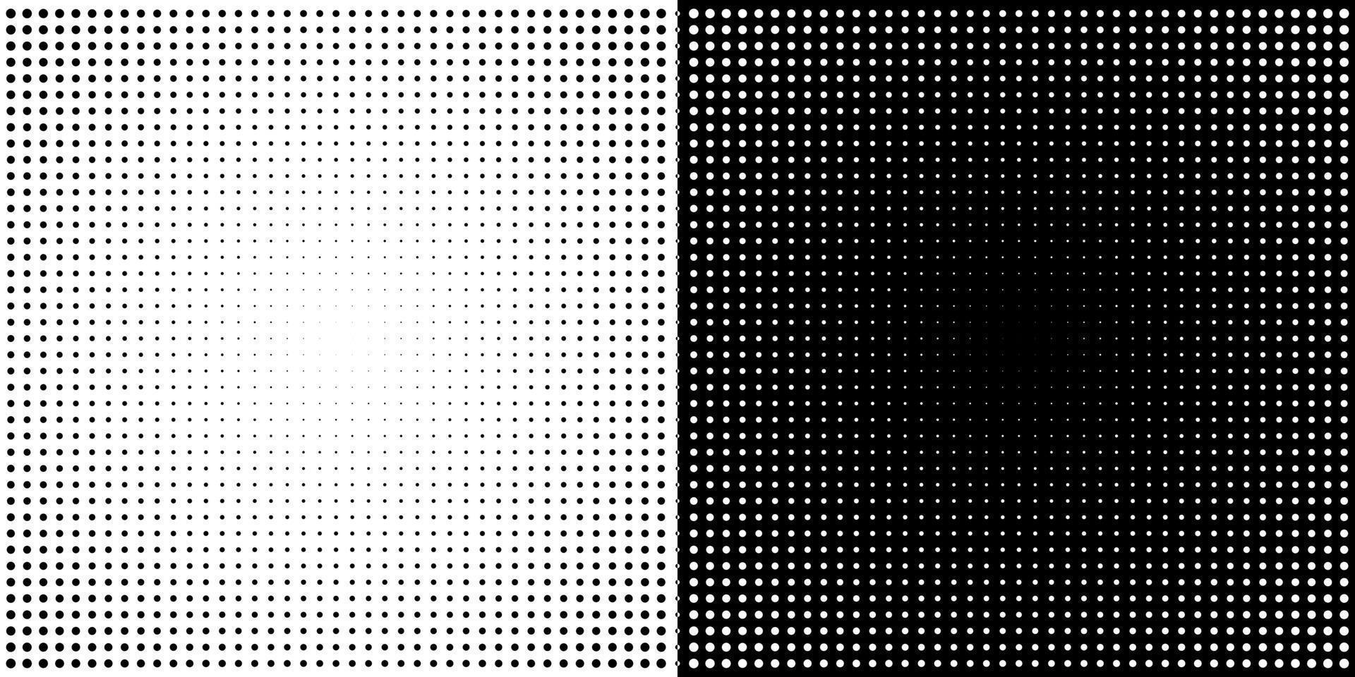 Circle halftone. Abstract dotted circles, round halftones geometric dots gradient and pop art texture. Dot spray gradation vector set. Illustration halftone gradient spotted, effect round