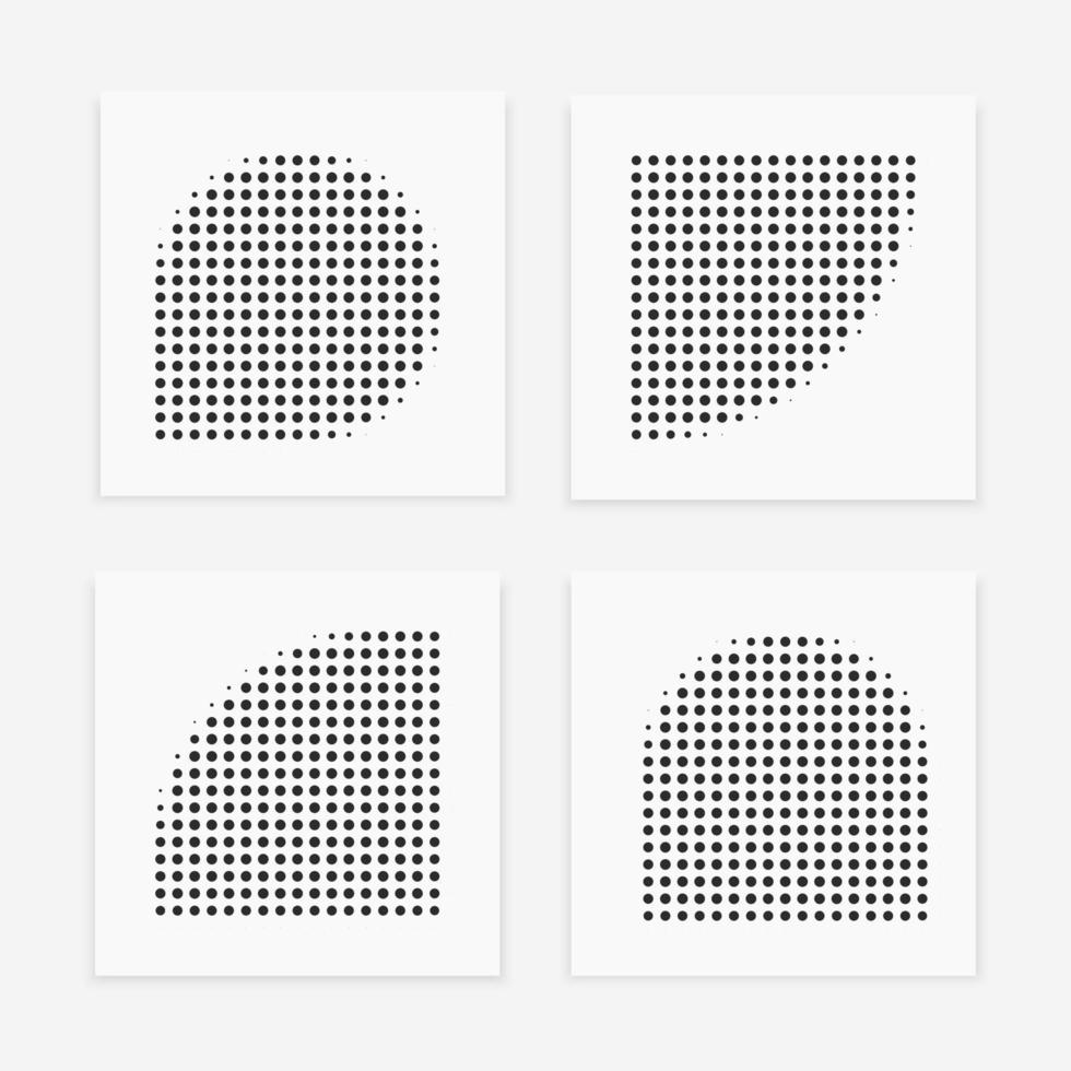 Abstract grunge shape halftone background design vector