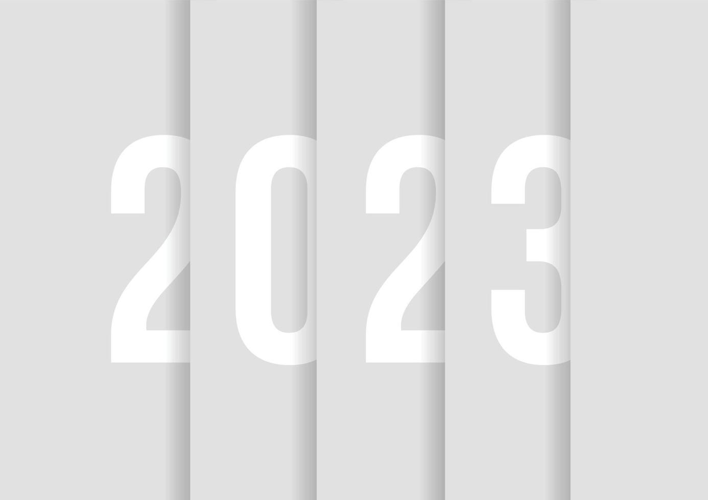 resumen de plantilla de diseño de feliz año nuevo 2023 vector
