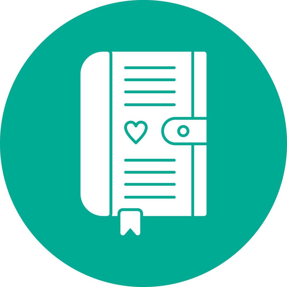 Diary Vector Icon Design