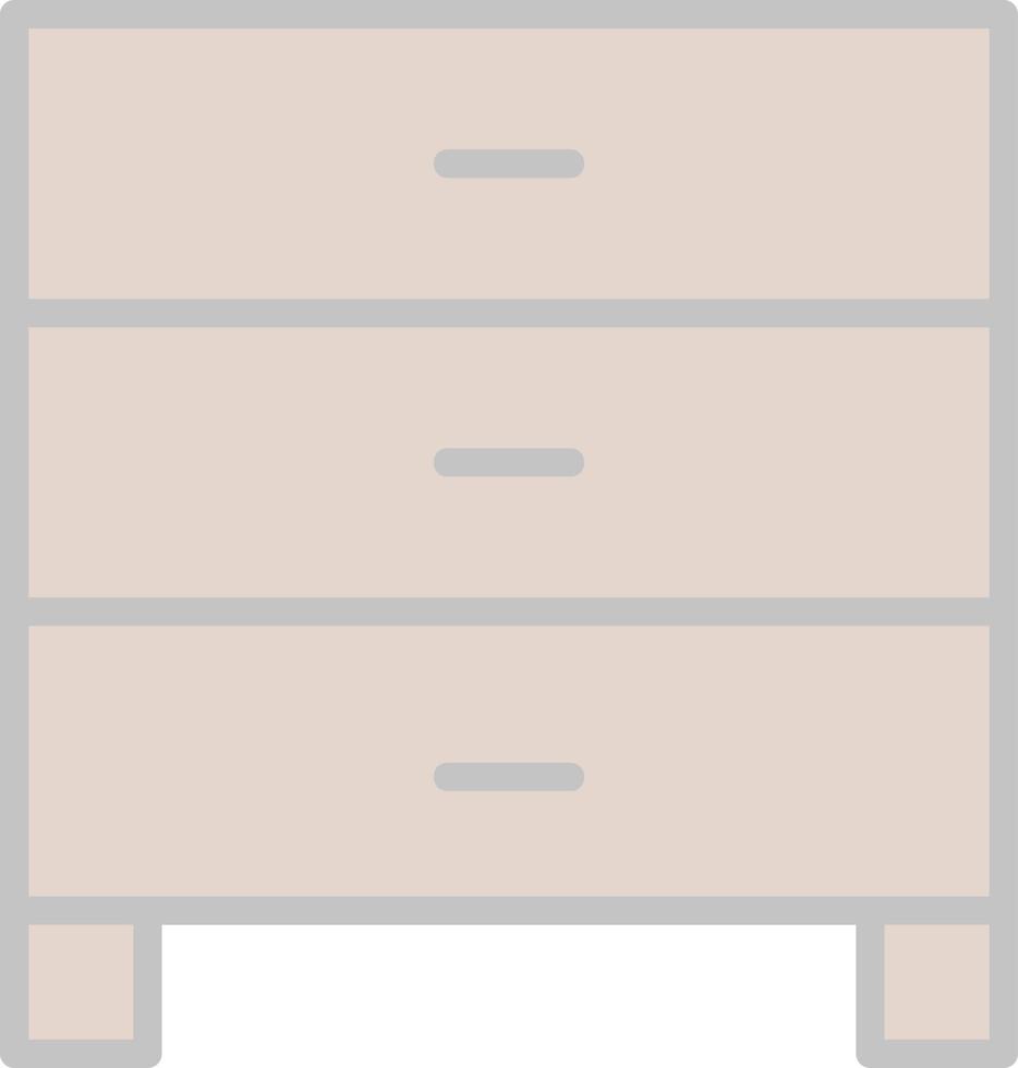 Filing Cabinet Vector Icon Design