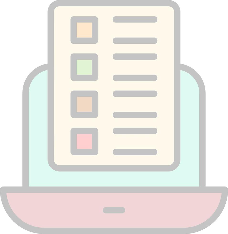 Online Course Vector Icon Design