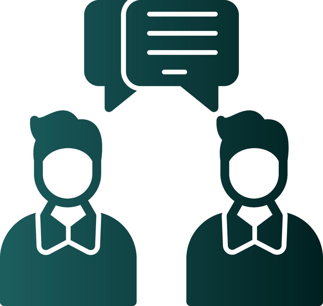 Face to Face Talk Vector Icon Design