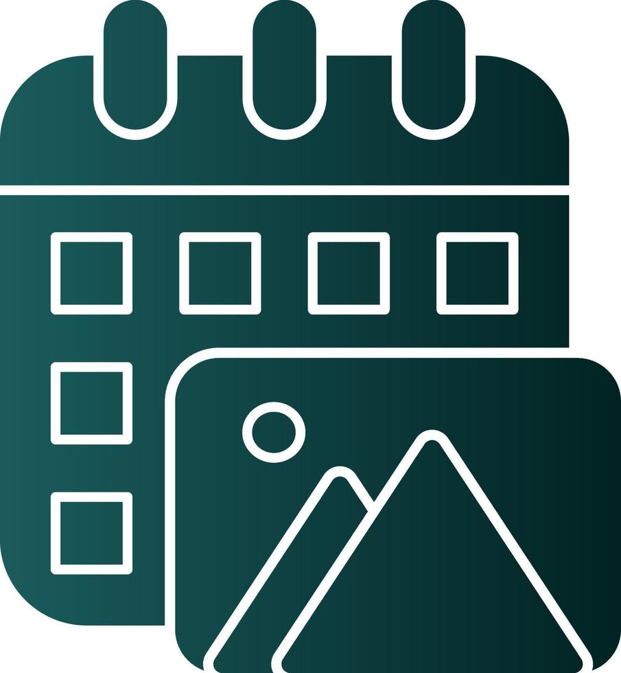 Content Calendar Vector Icon Design