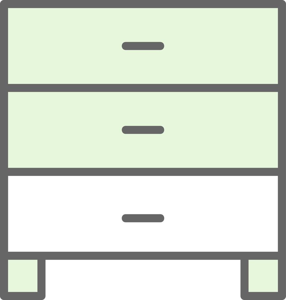 Filing Cabinet Vector Icon Design