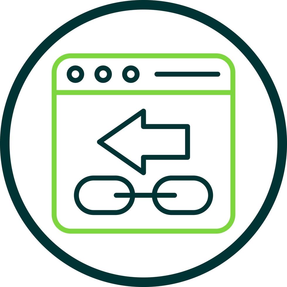 Backlink Vector Icon Design