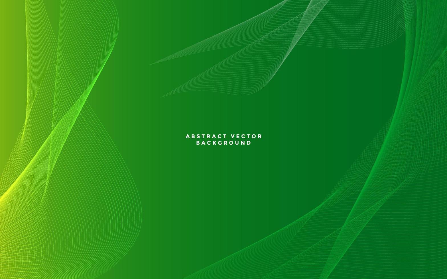 elegante fondo ondulado degradado verde. vector de fondo degradado suave