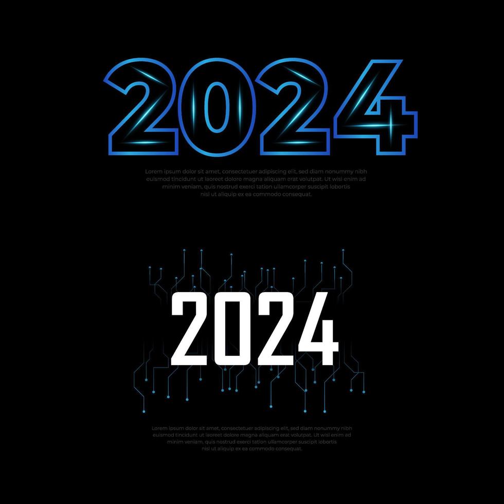 Shiny New year 2023 design with geometric style.Twenty Twenty four vector design