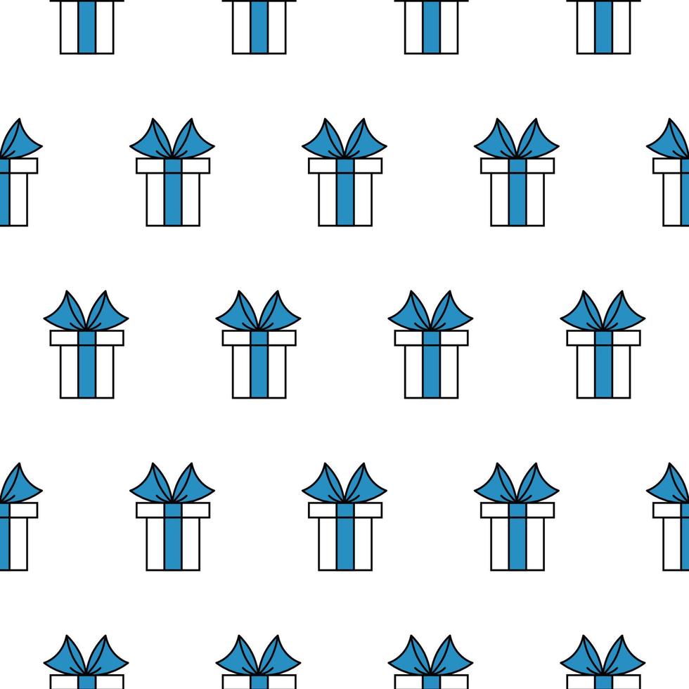 Christmas background, seamless tiling, great choice for wrapping paper pattern vector