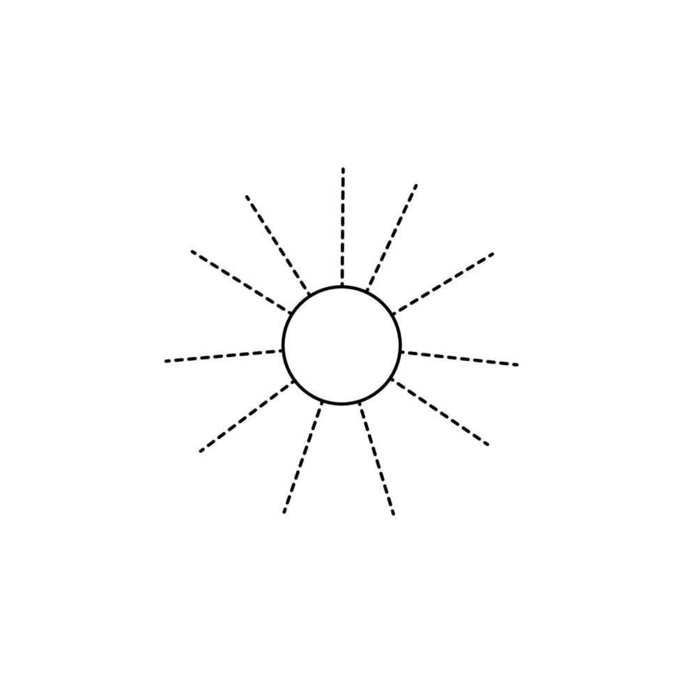 contorno vector icono de fuegos artificiales aislado sobre fondo blanco.
