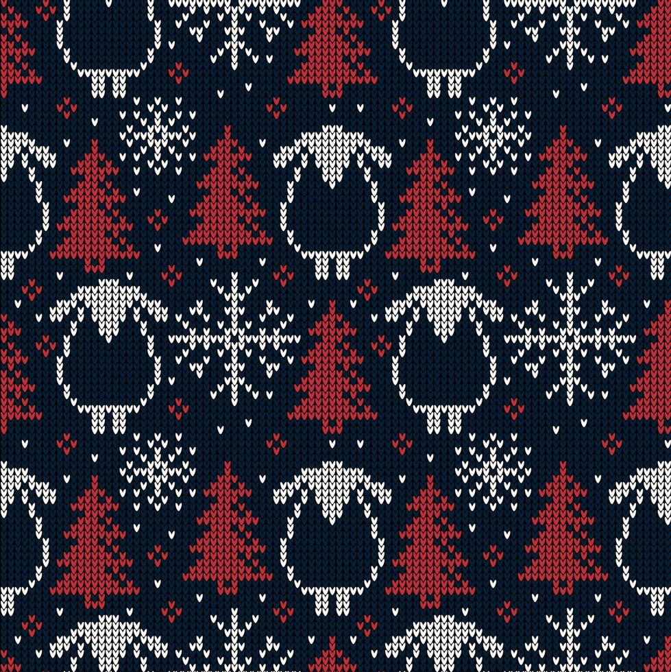 patrón de punto de navidad y año nuevo. diseño de suéter de punto de lana. papel de envolver papel estampado textil. eps 10 vector