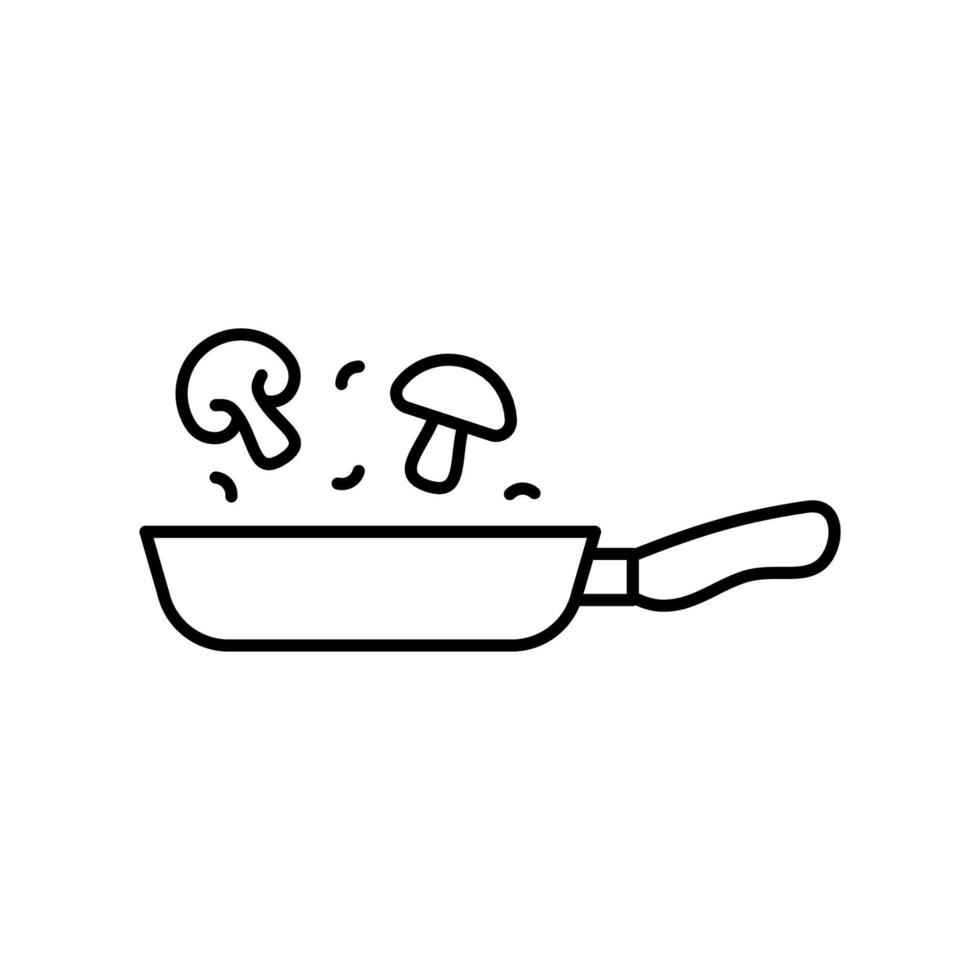 contorno, simple vector icono de comida frita aislado sobre fondo blanco.