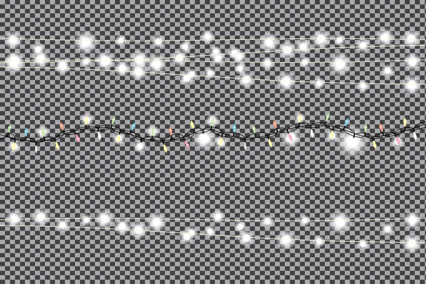 Christmas Garlands Set. vector