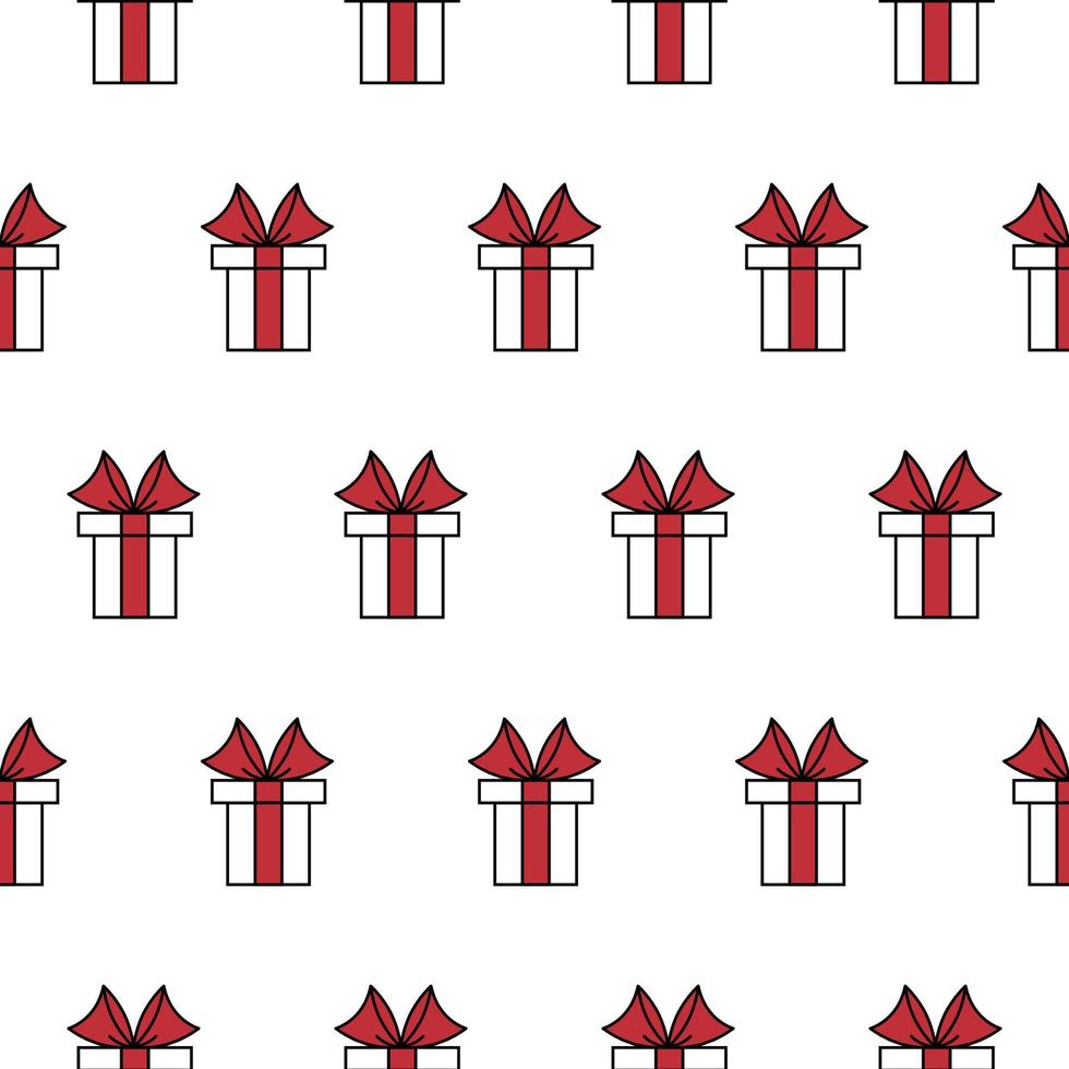 Christmas background, seamless tiling, great choice for wrapping paper pattern vector