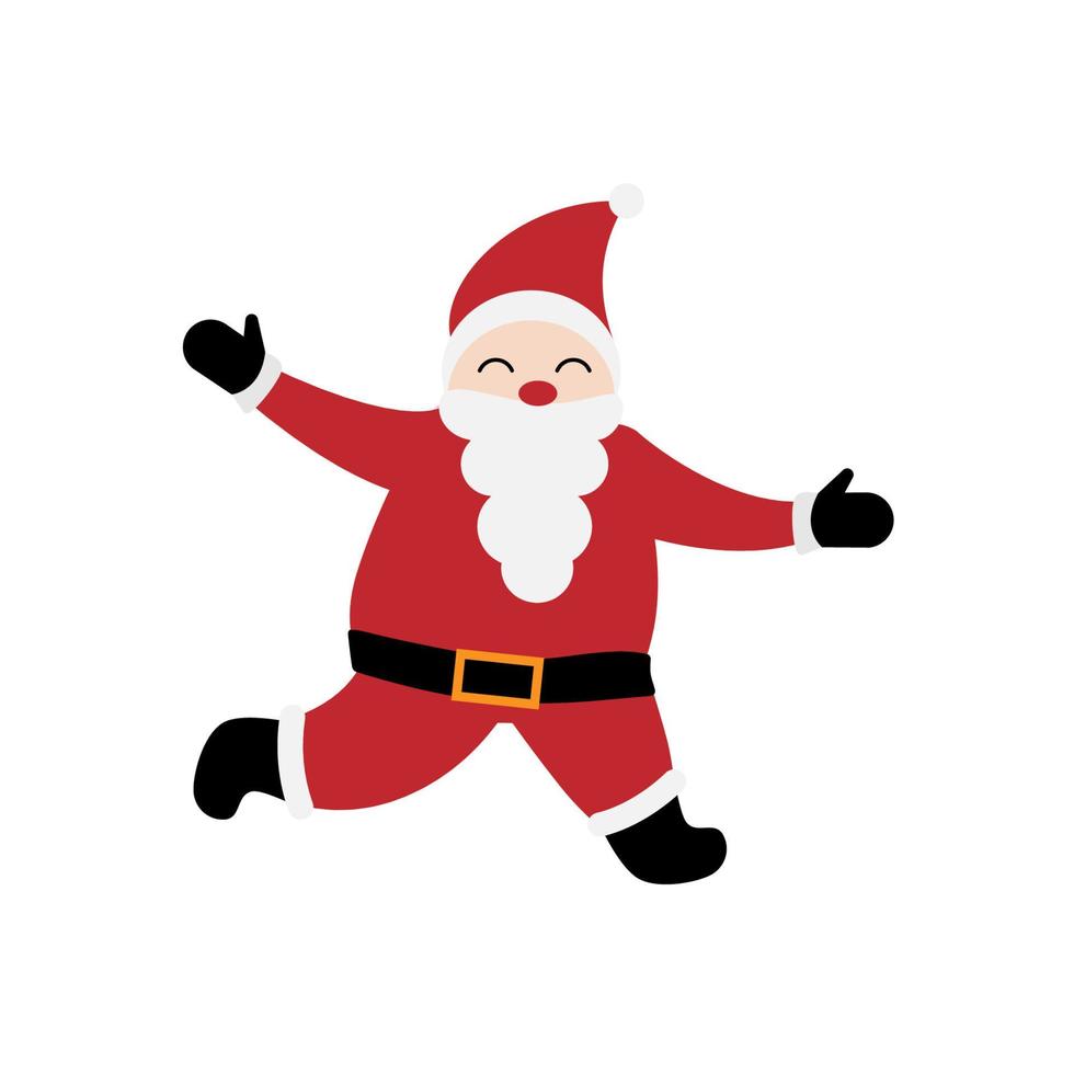 Santa claus on white background. Vector illustration for retro christmas card. ESP 10