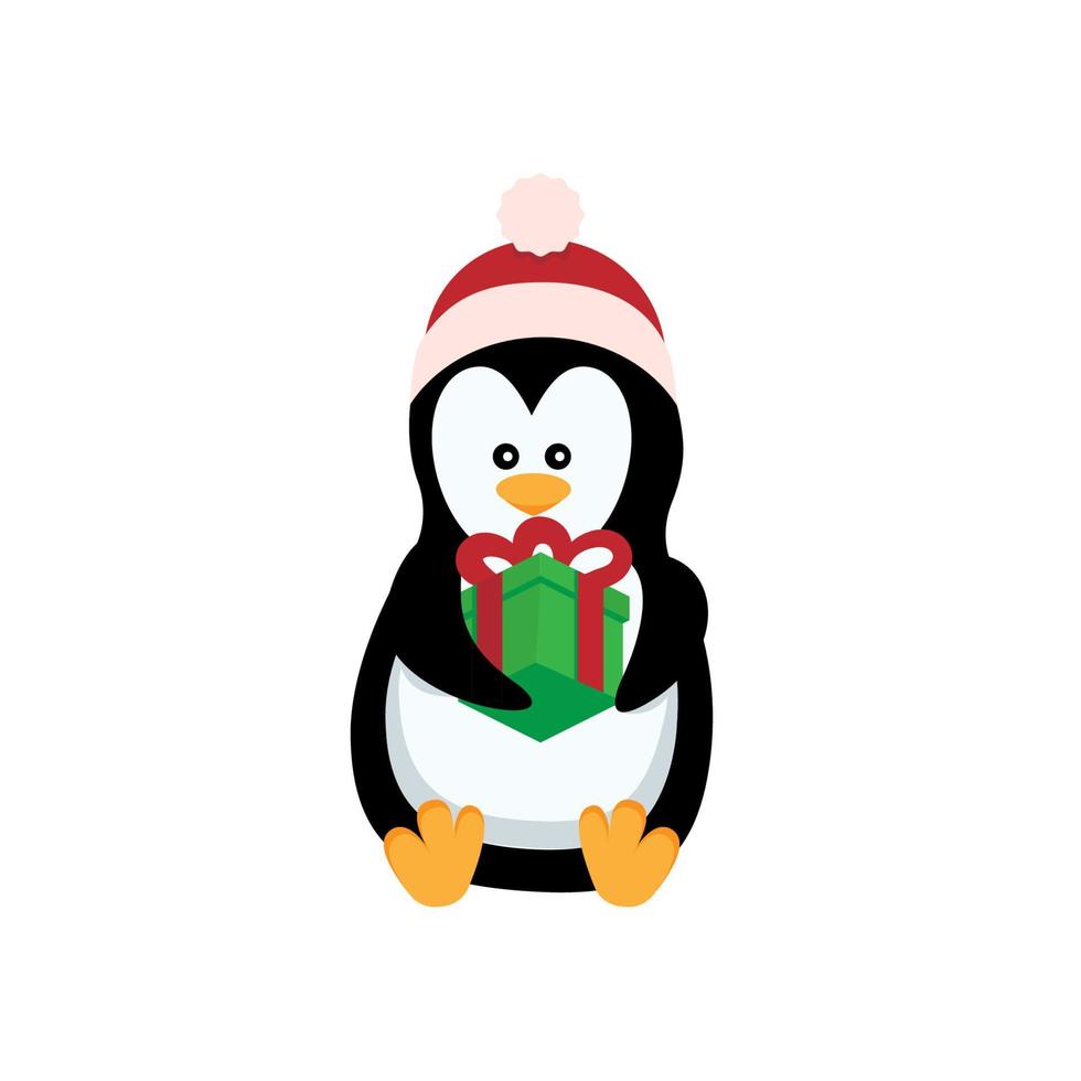 Christmas penguin. Funny snow animals, cute baby penguins cartoon characters  in winter hat. Isolated vector set of penguin animal polar in red scarf and  hat illustration 16086430 Vector Art at Vecteezy