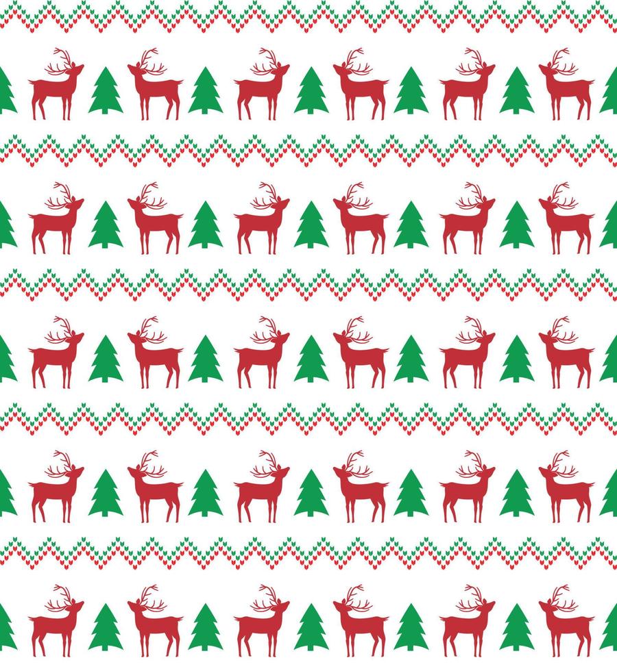 Knitted Christmas and New Year pattern in snowmen. Wool Knitting Sweater Design. Wallpaper wrapping paper textile print. Eps 10 vector