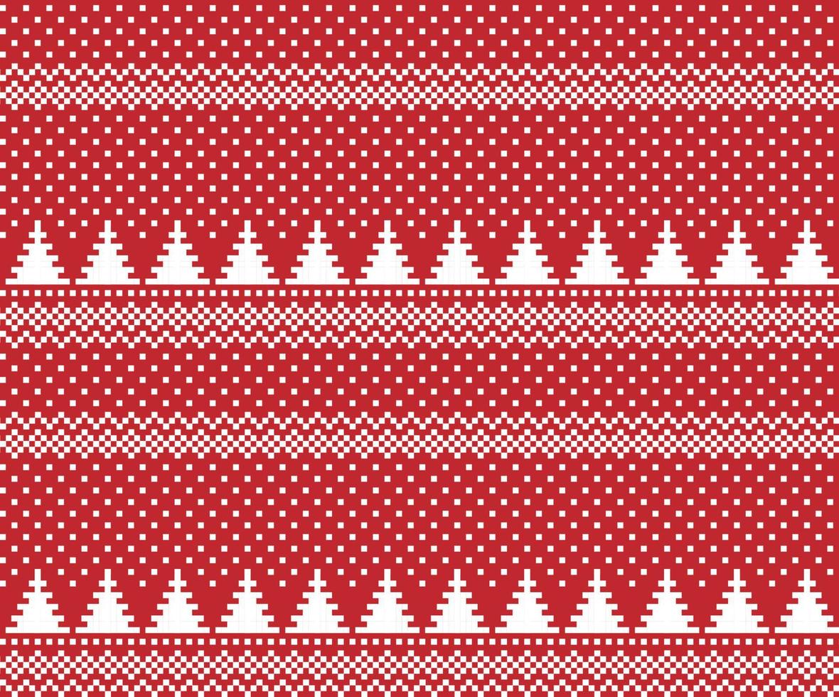 New Year s Christmas pattern pixel vector illustration eps