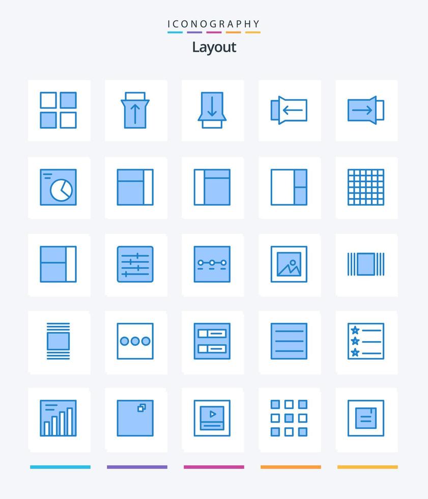 Creative Layout 25 Blue icon pack  Such As image. steps. wireframe. layout. layout vector