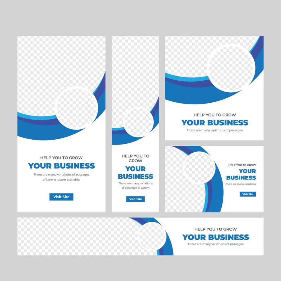 Business Banner Web Set vector