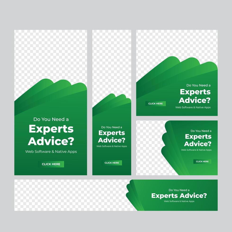 Business Banner Web Set vector