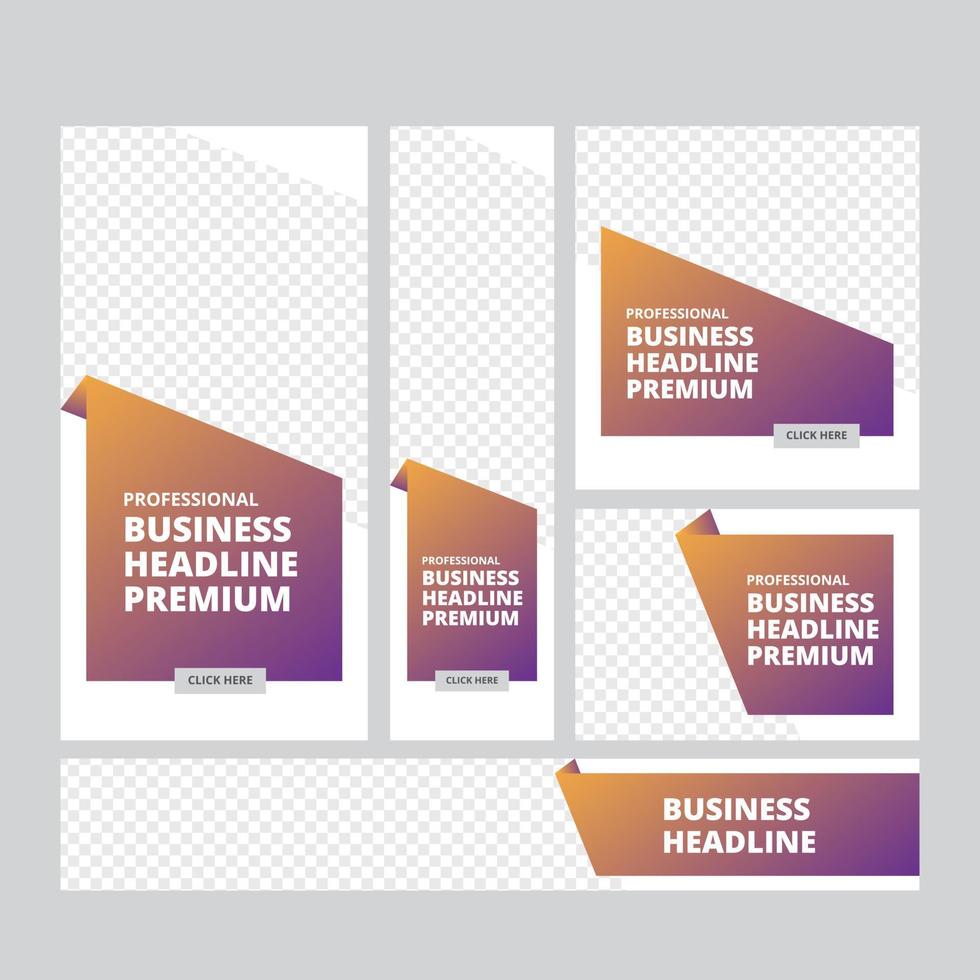 Business Banner Web Set vector