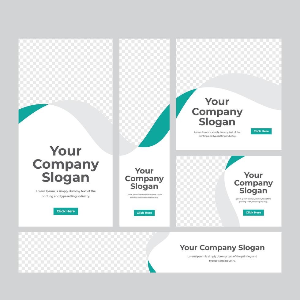 Business Banner Web Set vector