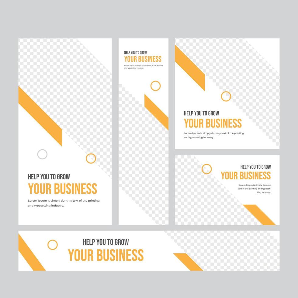 Business Banner Web Set vector