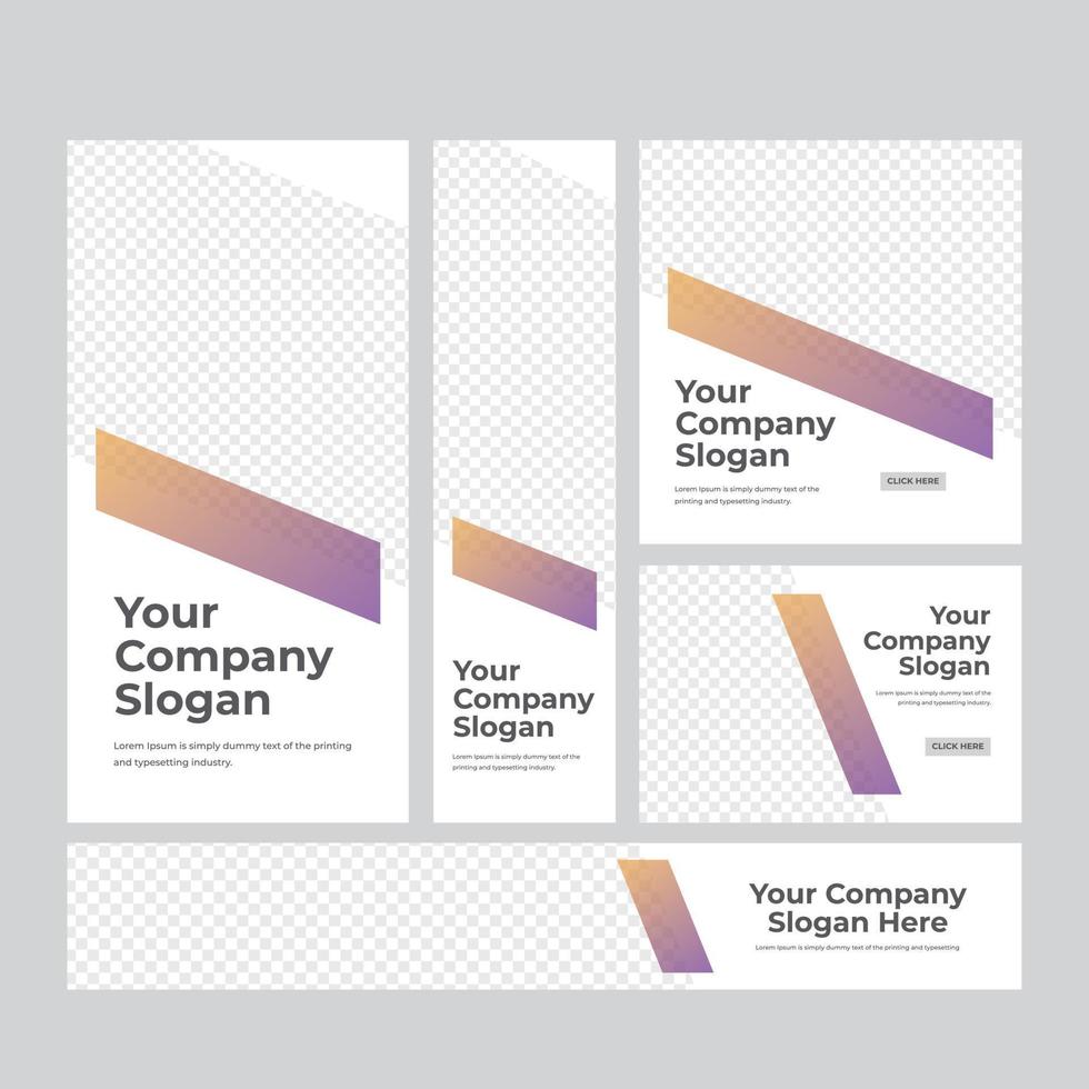 Business Banner Web Set vector