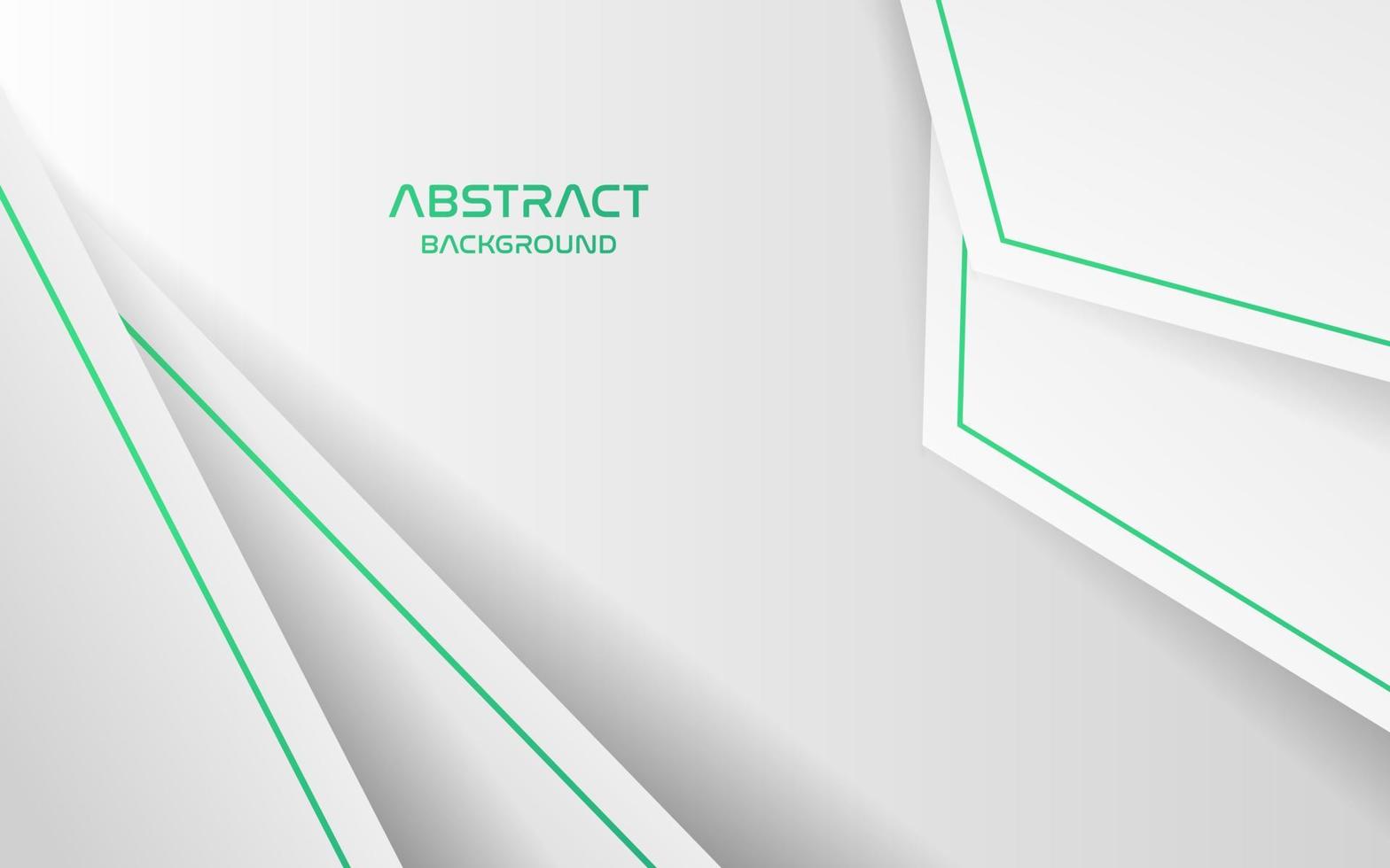 abstract white green line color with overlap layers background. eps10 vector