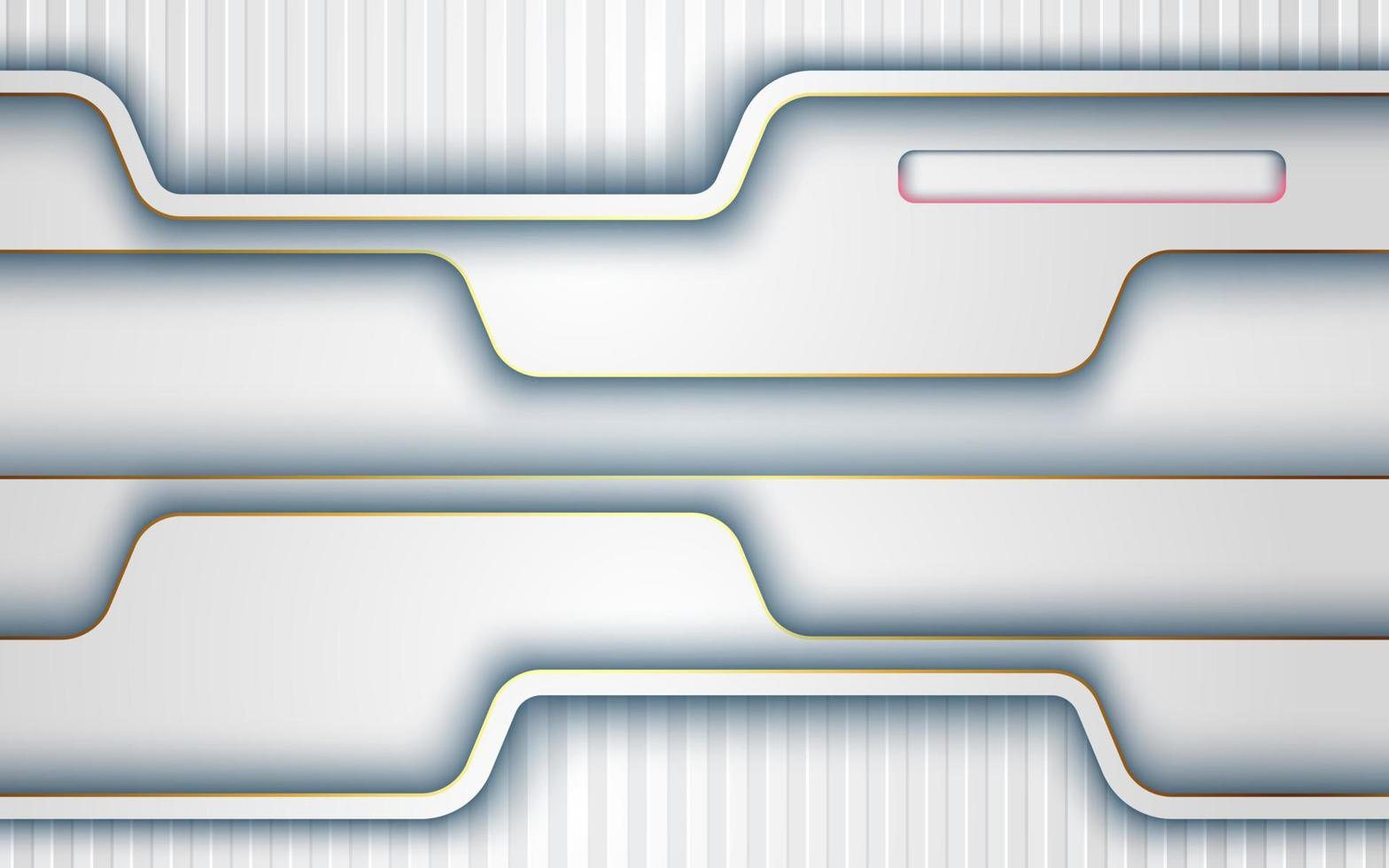 abstract white dimension texture with pink light golden line shadow background. eps10 vector