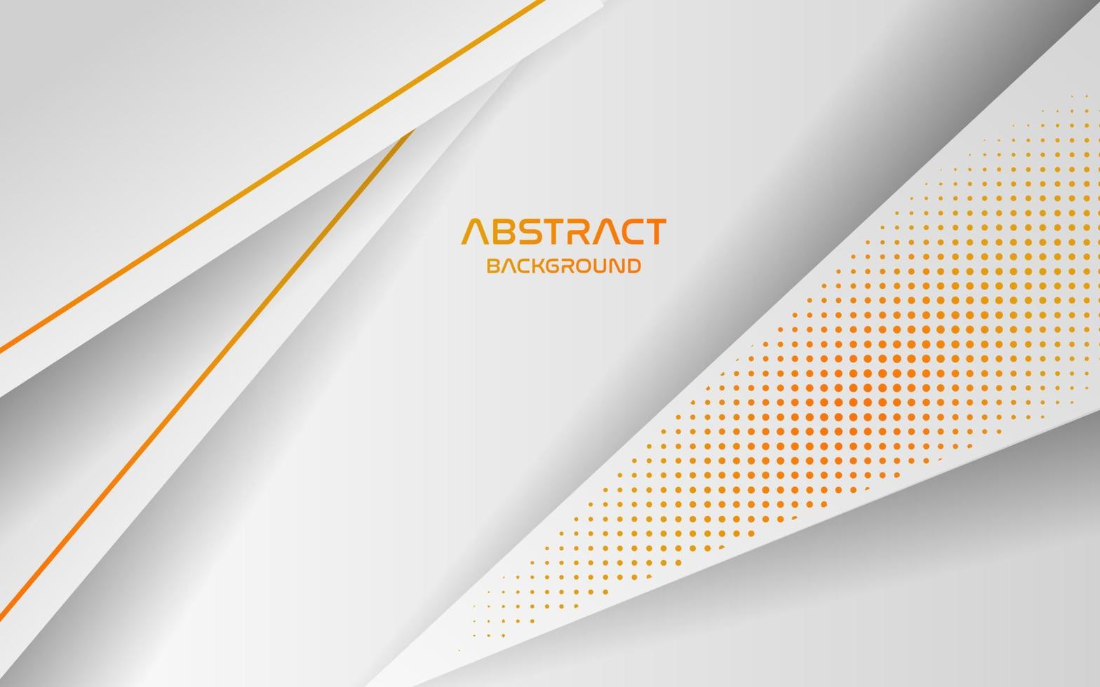 abstract white orange color with halftone dots overlap layers background. eps10 vector