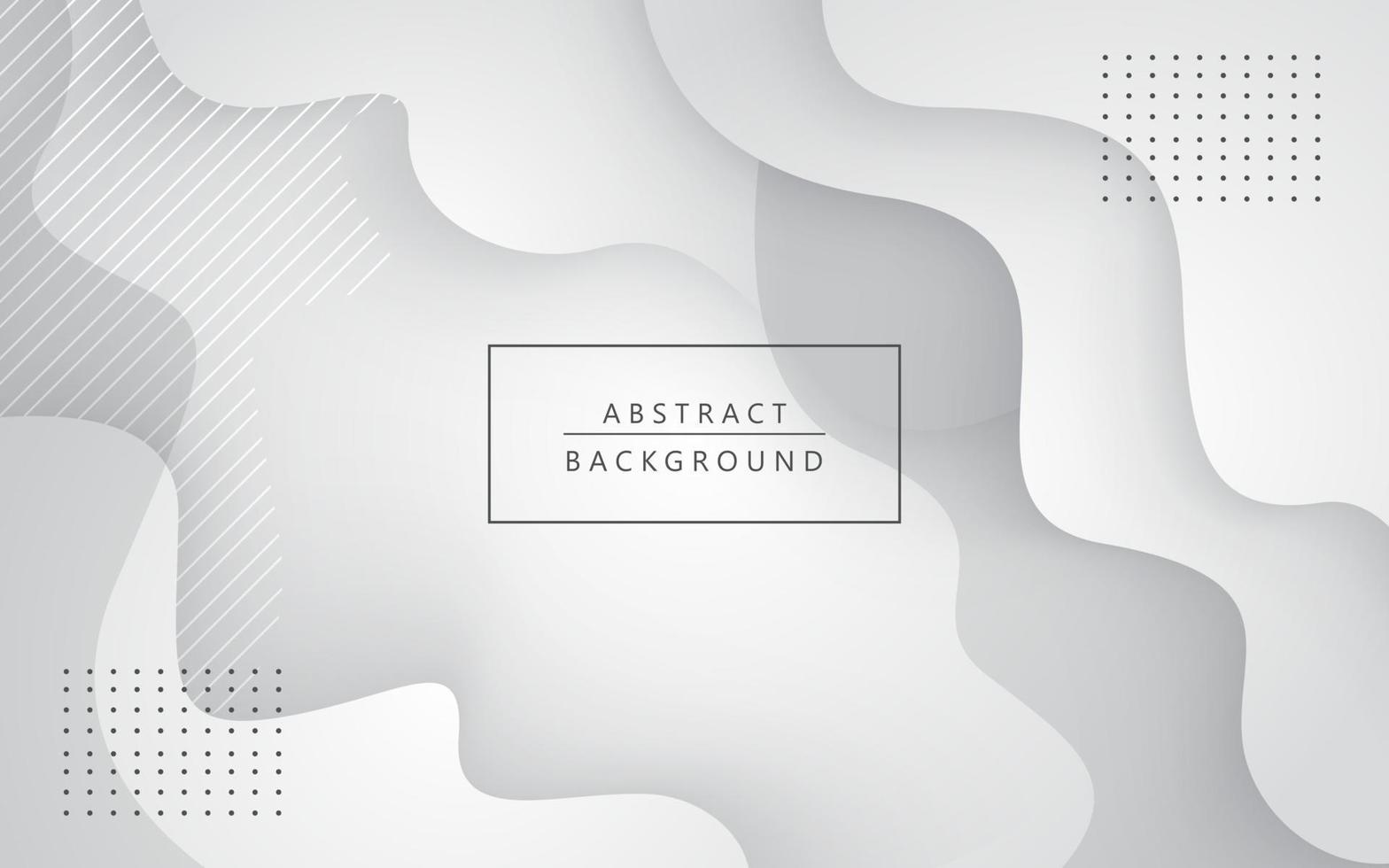 Minimal Abstarct Dynamic textured geometric background design in 3D style with white color. Eps10 Vector