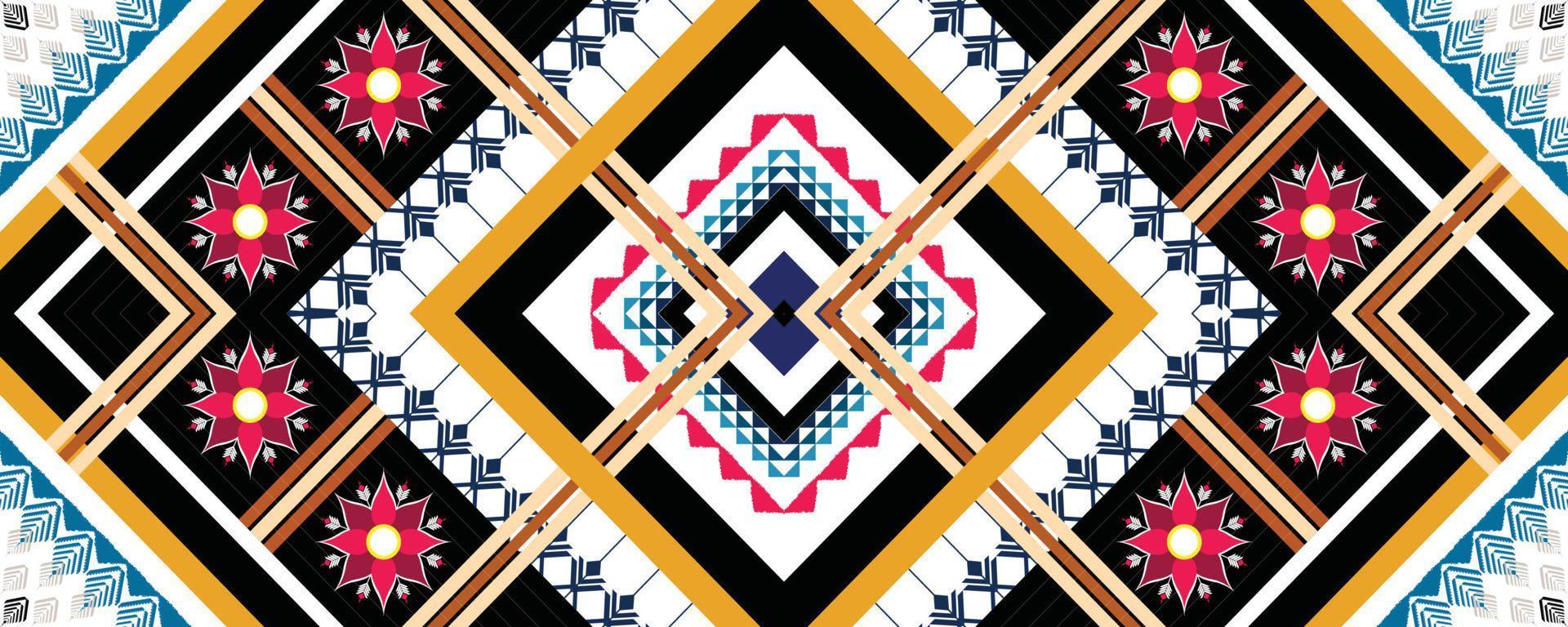 Ethnic geometric pattern vector. Native African American Mexican Indonesia Aztec motif and bohemian pattern elements. designed for background, wallpaper,print, wrapping,tile, batik.vector Aztec motif vector