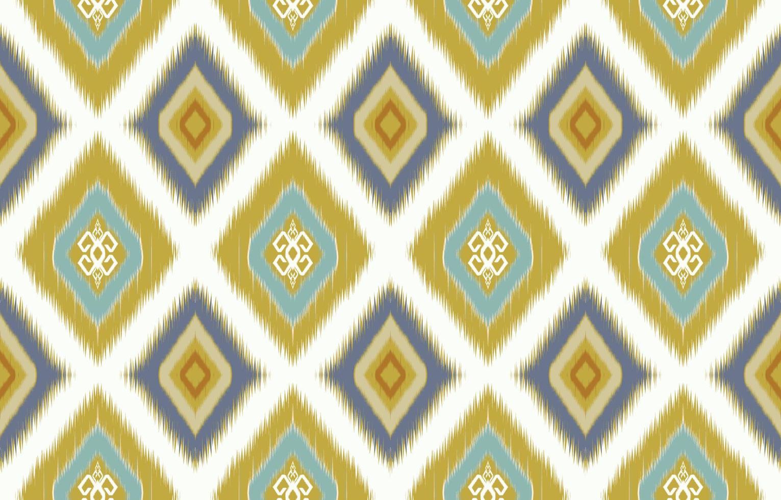 Ikat pattern design.Eethnic ikat pattern oriental African American Indonesia, Asia, Aztec motif textile and bohemian.design for background, wallpaper,carpet print, fabric, batik .vector ikat pattern. vector
