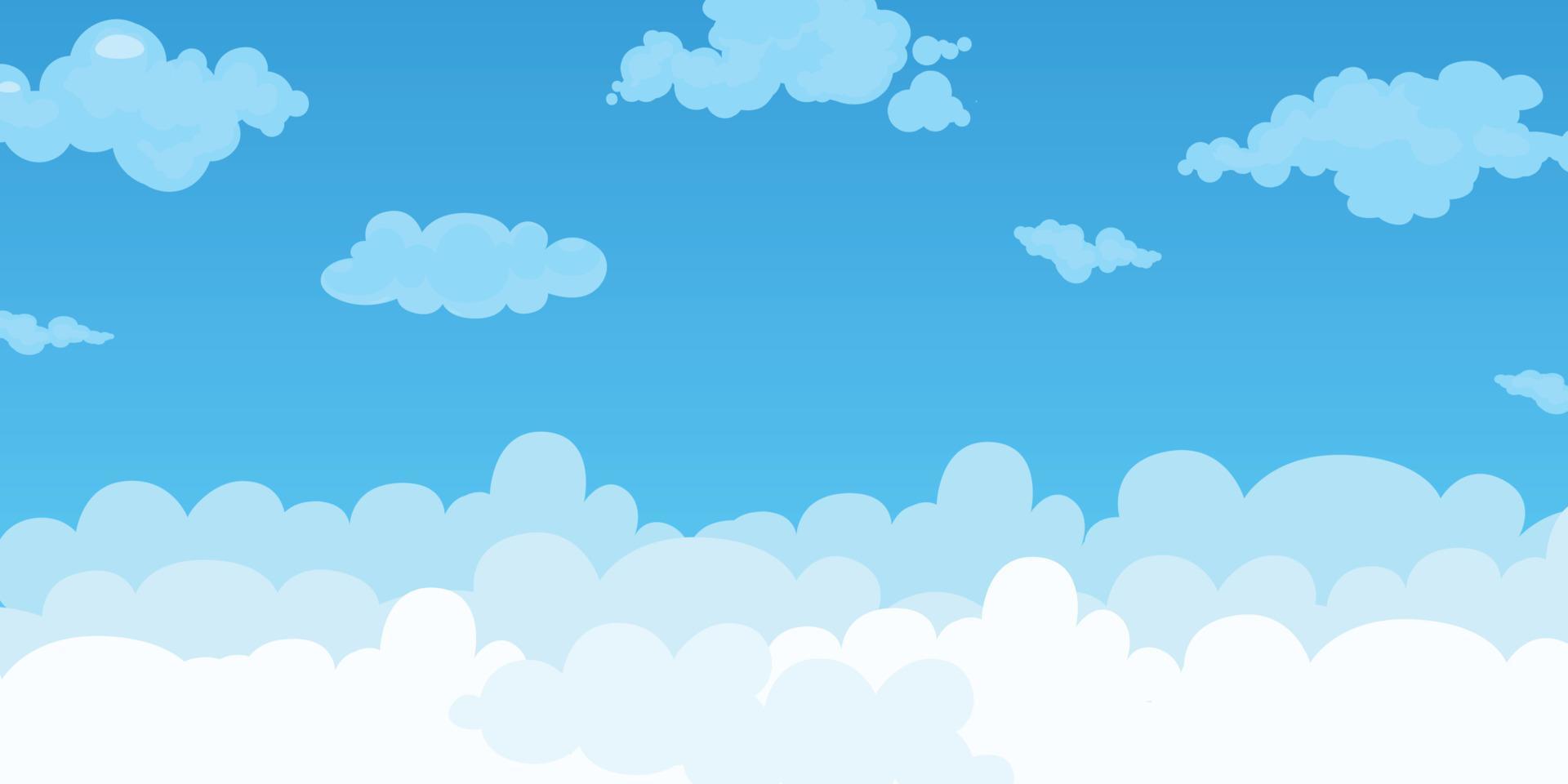 Sky Nature Landscape Background. Vector illustration. EPS10.