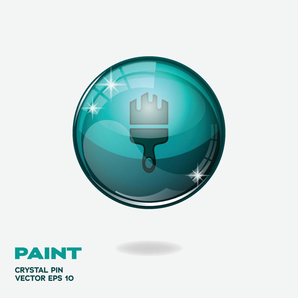 pintar botones 3d vector