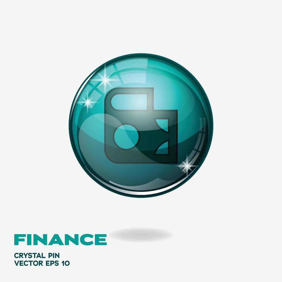 Finance 3D Buttons vector