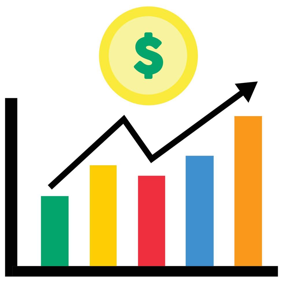 gráfico de venta de acciones que puede modificar o editar fácilmente