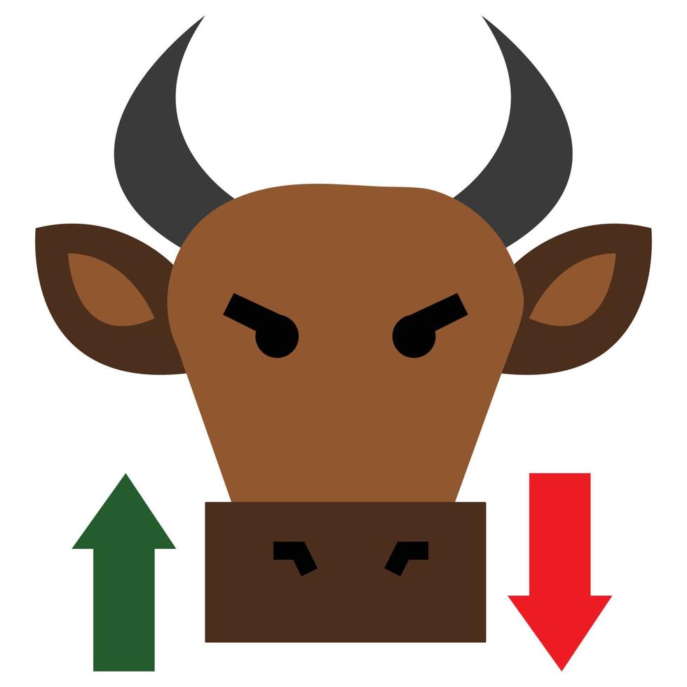 Bull Market Which Can Easily Modify Or Edit vector