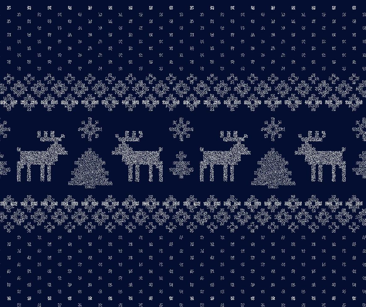 Seamless Christmas pattern in a dot. eps 10 vector