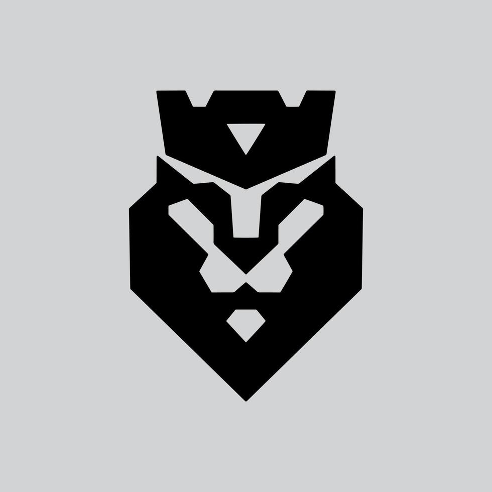 A minimal lion king logo. An excellent logo suitable for any business. vector