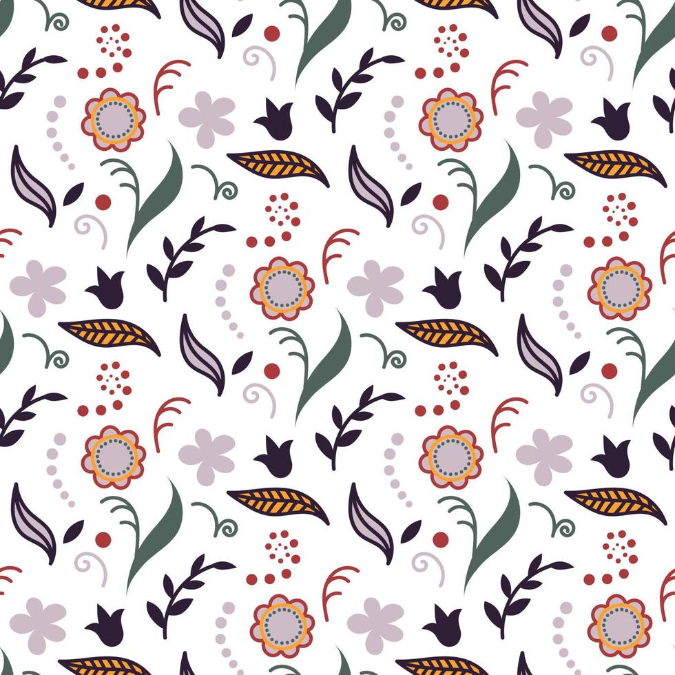 floral seamless pattern vector
