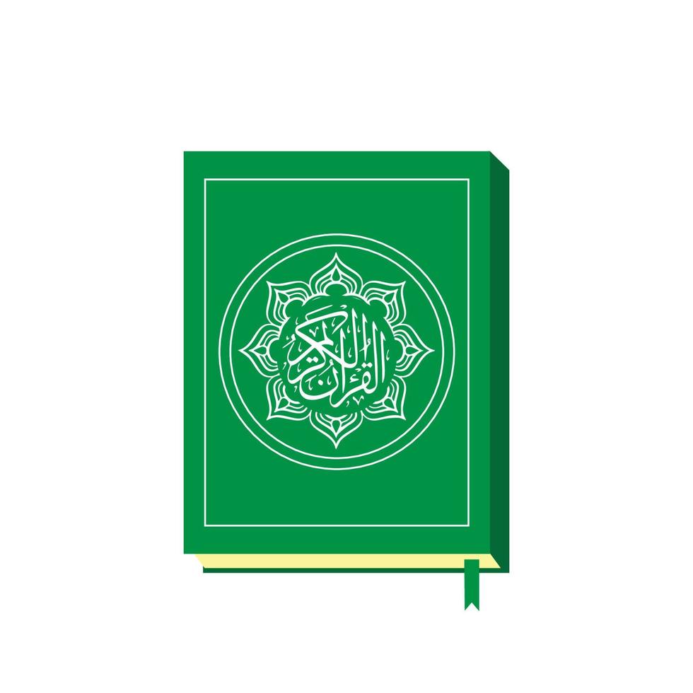 el corán es el libro sagrado de los musulmanes vector